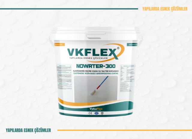 NOWATER-300 ELASTOMERİK REÇİNE ESASLI SU YALITIM KAPLAMASI