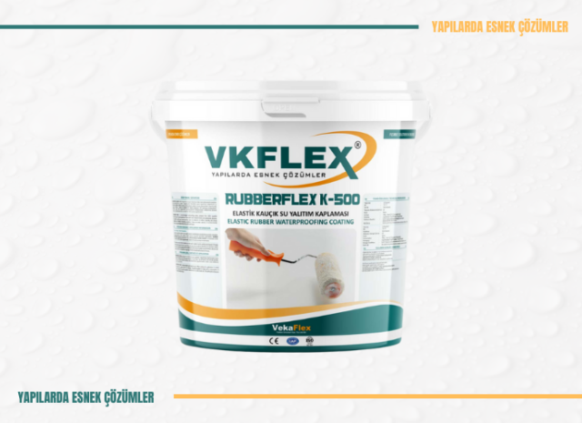RUBBERFLEX K-500 ELASTİK KAUÇUK SU YALITIM KAPLAMASI